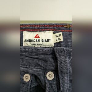 American Giant Men's Dark Blue Jeans